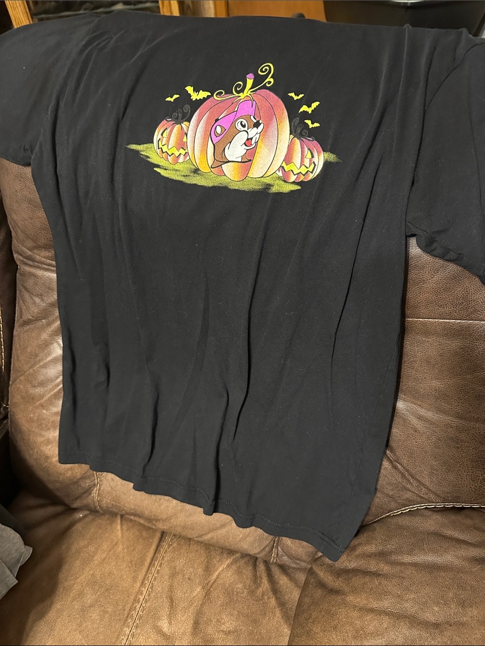 Black Halloween Pumpkin Graphic Short Sleeve Tee